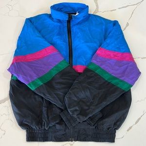 Vintage Details Express 100% silk jacket with tags